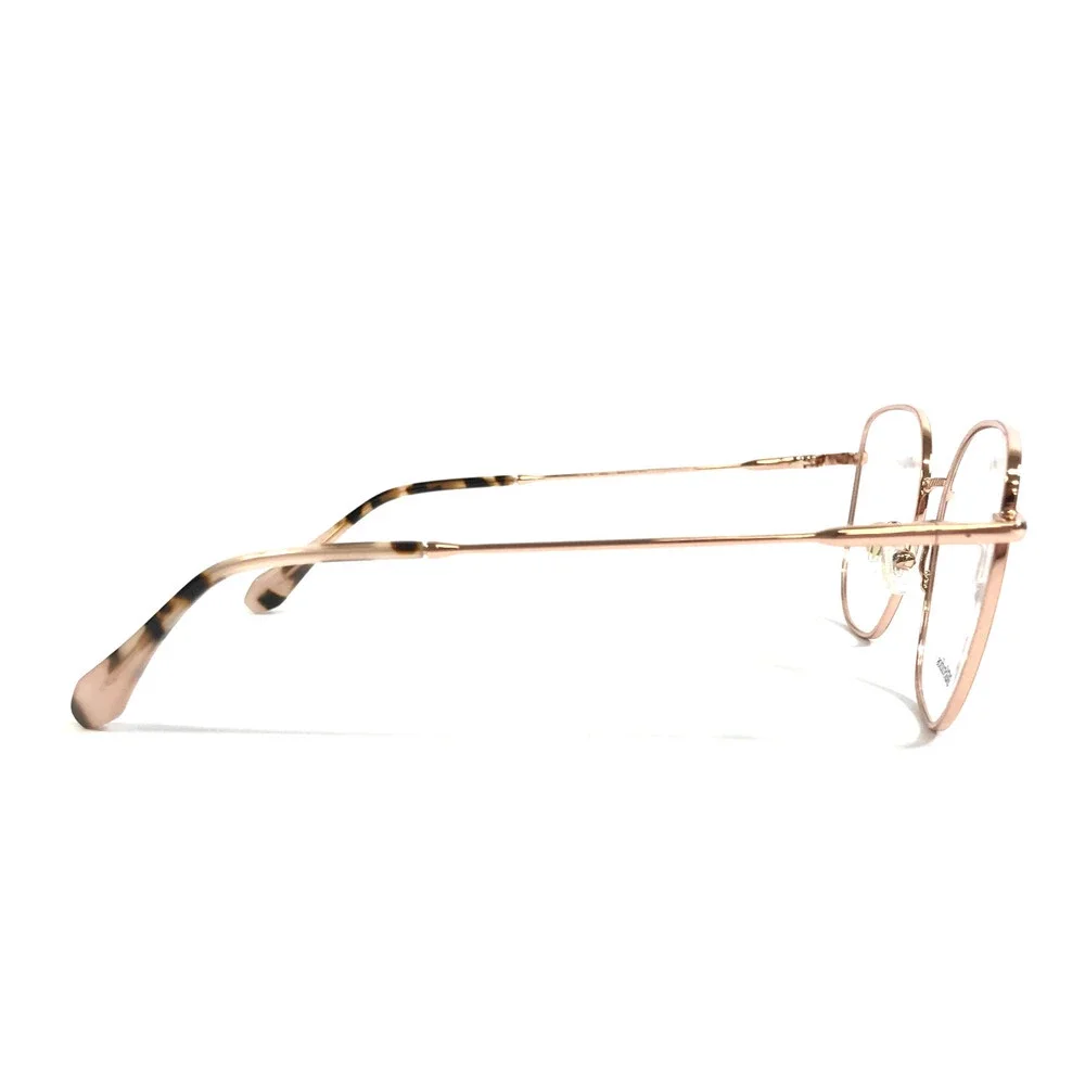 Gigi Studios Eyeglasses Frames LUZIA 64910/6 Brown Rose Gold Cat Eye 54-18-145